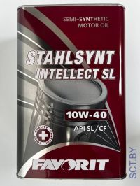 FAVORIT STAHLSYNT Intellect SL 10W-40 API SL/CF 4л METAL полусинтетическое моторное масло