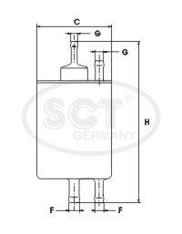 ST 6098 топливный фильтр скидка -50%