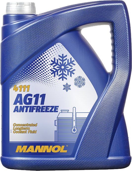 Mannol 4111 Antifreeze AG11 Longterm -75 blue (синий) 5л (5,6кг)