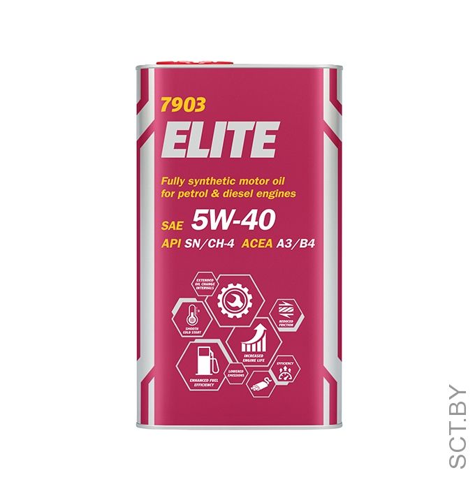 Elite 5w40 SN/CF 4л. Metal