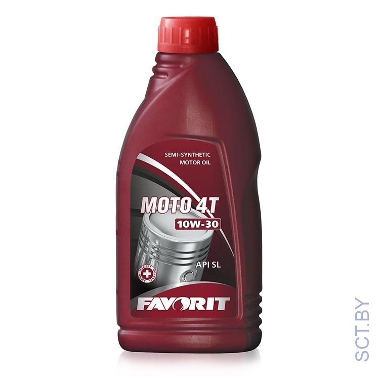 FAVORIT Moto 4T 4-TAKT SAE 10W-30 1л четырехтактное полусинтетическое моторное масло