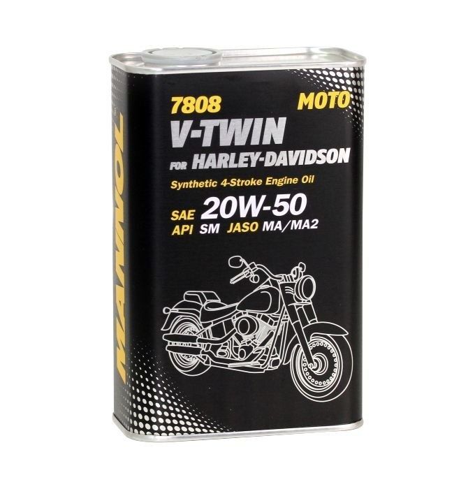 4-T for Harley Davidson 20W-50 SM 7808  1л METALL