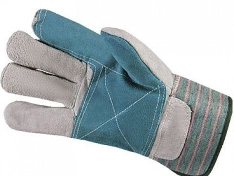 Перчатки спилковые комбинир с двойным усилением