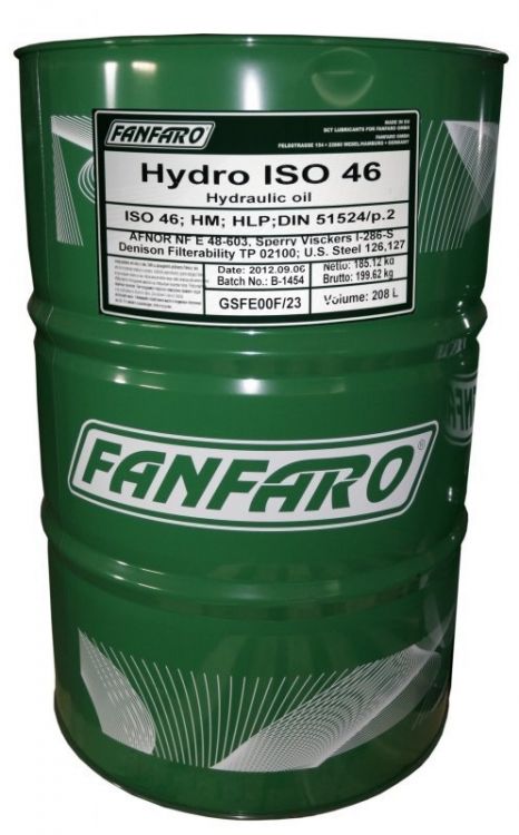 FHL FanFaro HYDRO ISO 46 208л