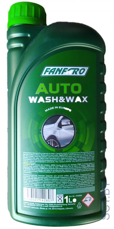 FANFARO 4908 "Auto Wash&Wax" средство моющее техническое 