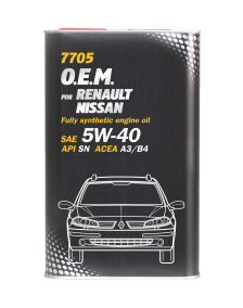 7705 OEM for Renault Nissan 5W-40 SN/CF  1л.