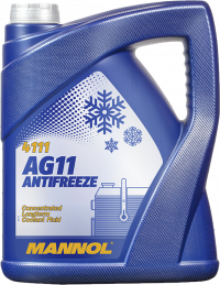 Mannol 4111 Antifreeze AG11 Longterm -75 blue (синий) 5л (5,6кг)
