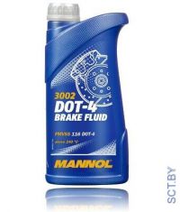 MANNOL 3002 DOT 4 455гр PET тормозная жидкость 24шт (ящик)