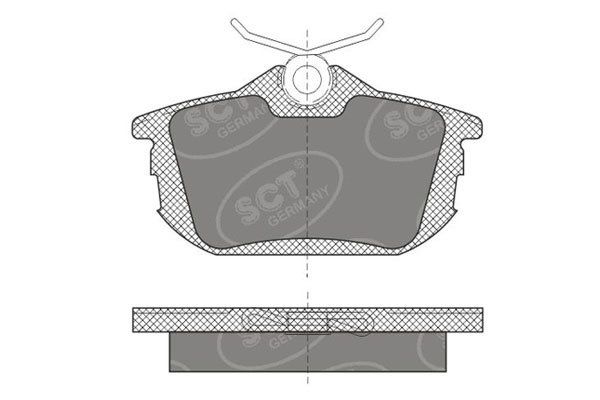 SP 608 PR тормозные колодки