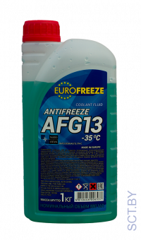 Antifreeze EUROFREEZE AFG 13 -35C 1 кг (0,88Л) ЗЕЛЕНЫЙ