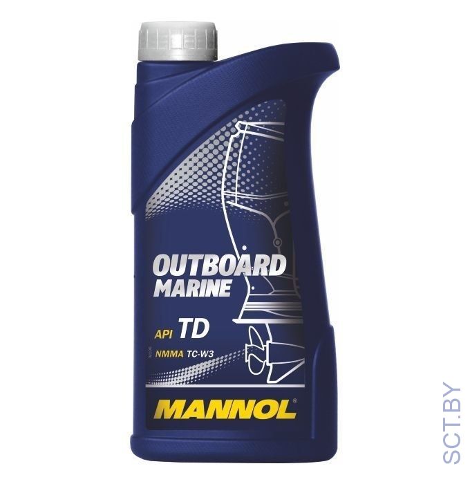 MANNOL 7207 Outboard Marine 1л двухтактное полусинтетическое лодочное моторное масло