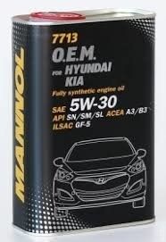 7713 OEM for Hyundai Kia 5W-30 SN   4л. METALL